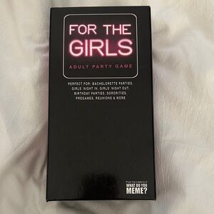 For The Girls Adult Party Game - Black